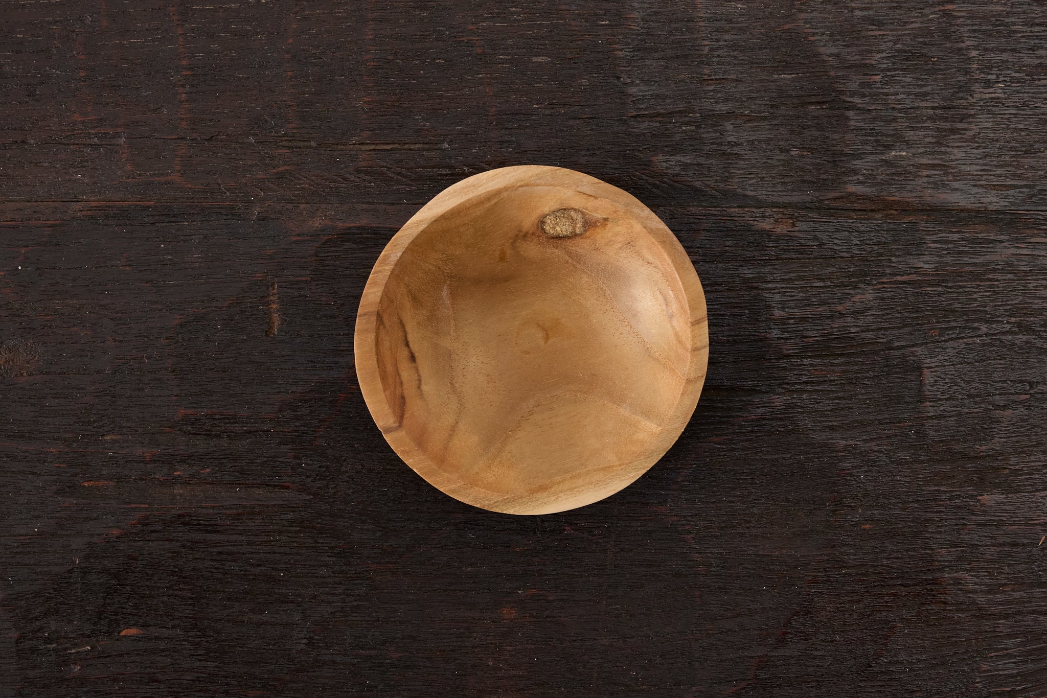 Small teak plate 10cm