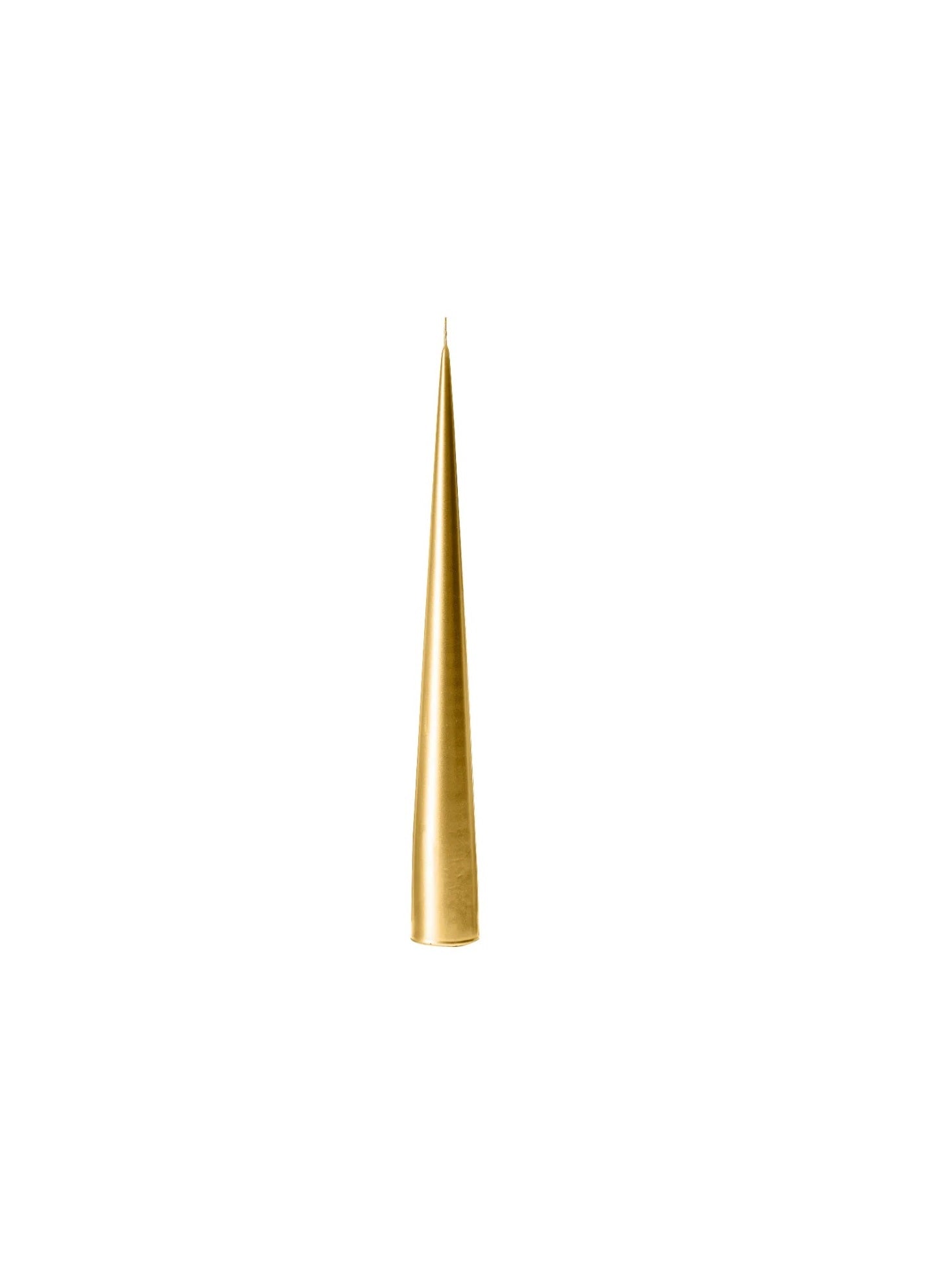 Ester & Erik - Cone Candle 25cm - Gold Metallic