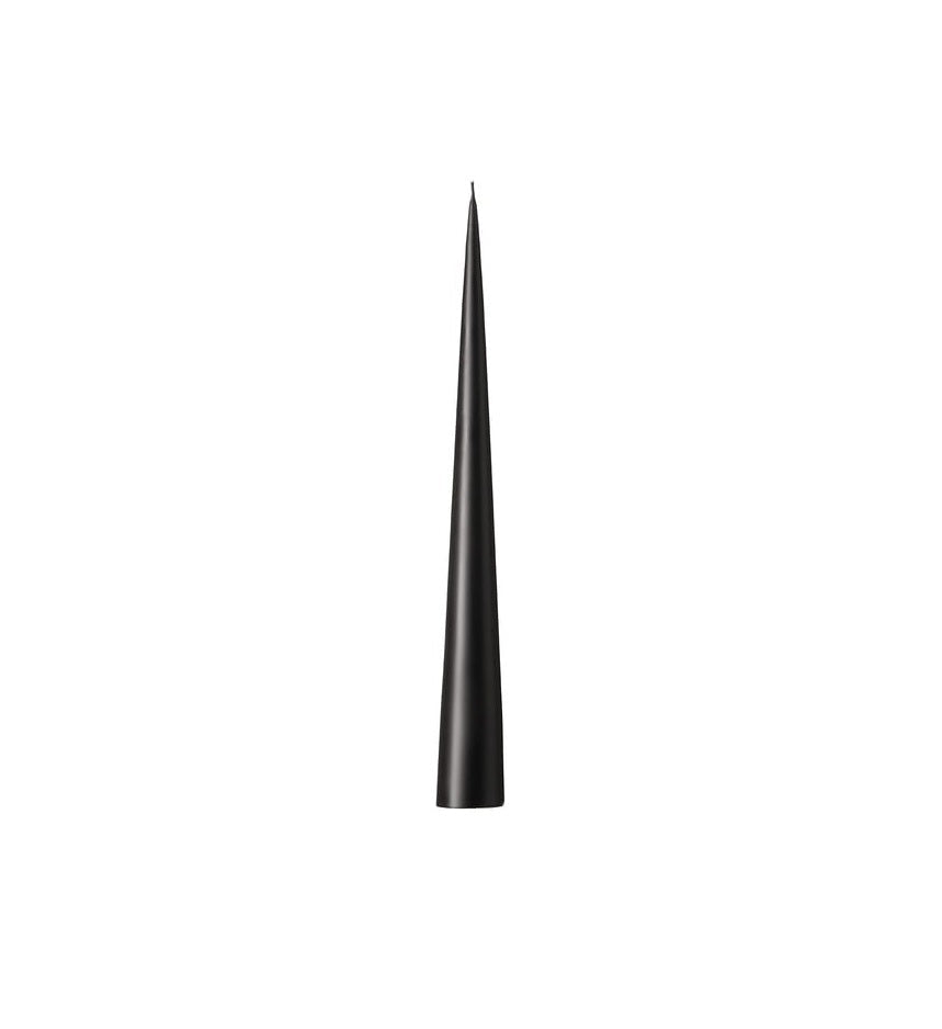 Ester & Erik - Cone Candle 37cm - Raw Black