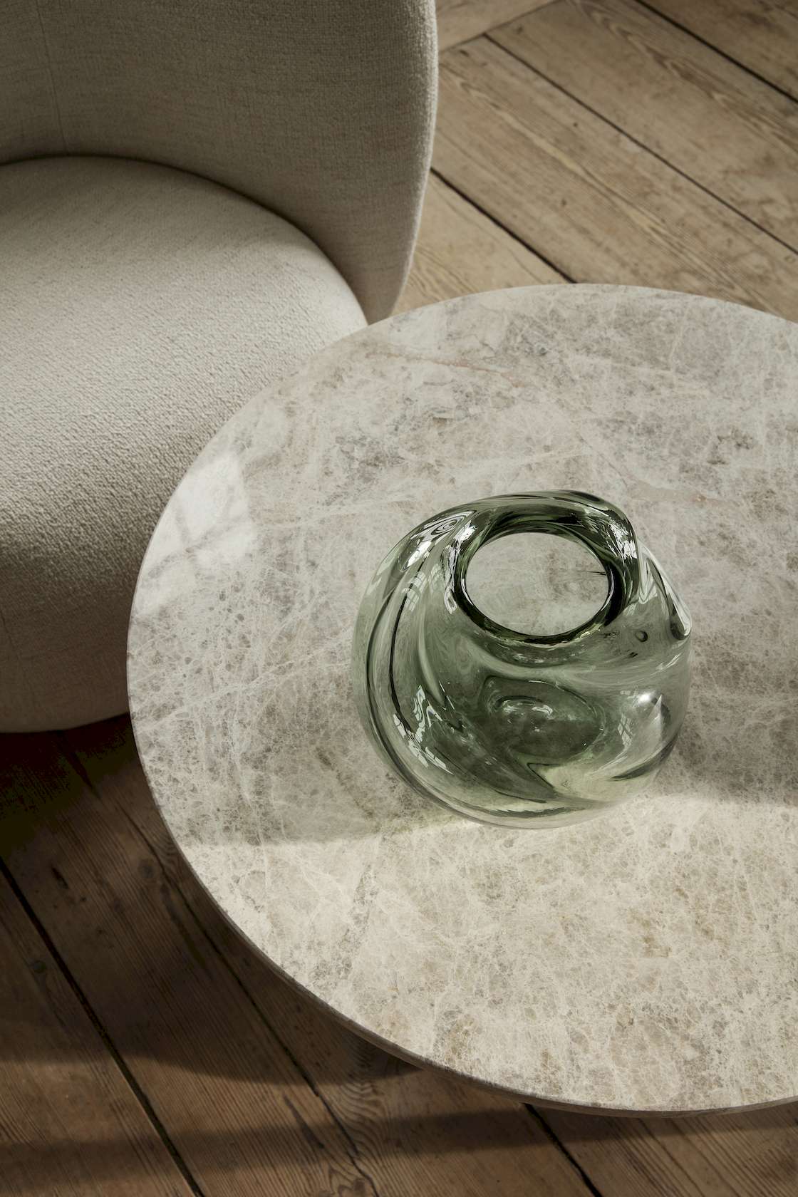 Ferm Living -Water Swirl Vase- recycled clear