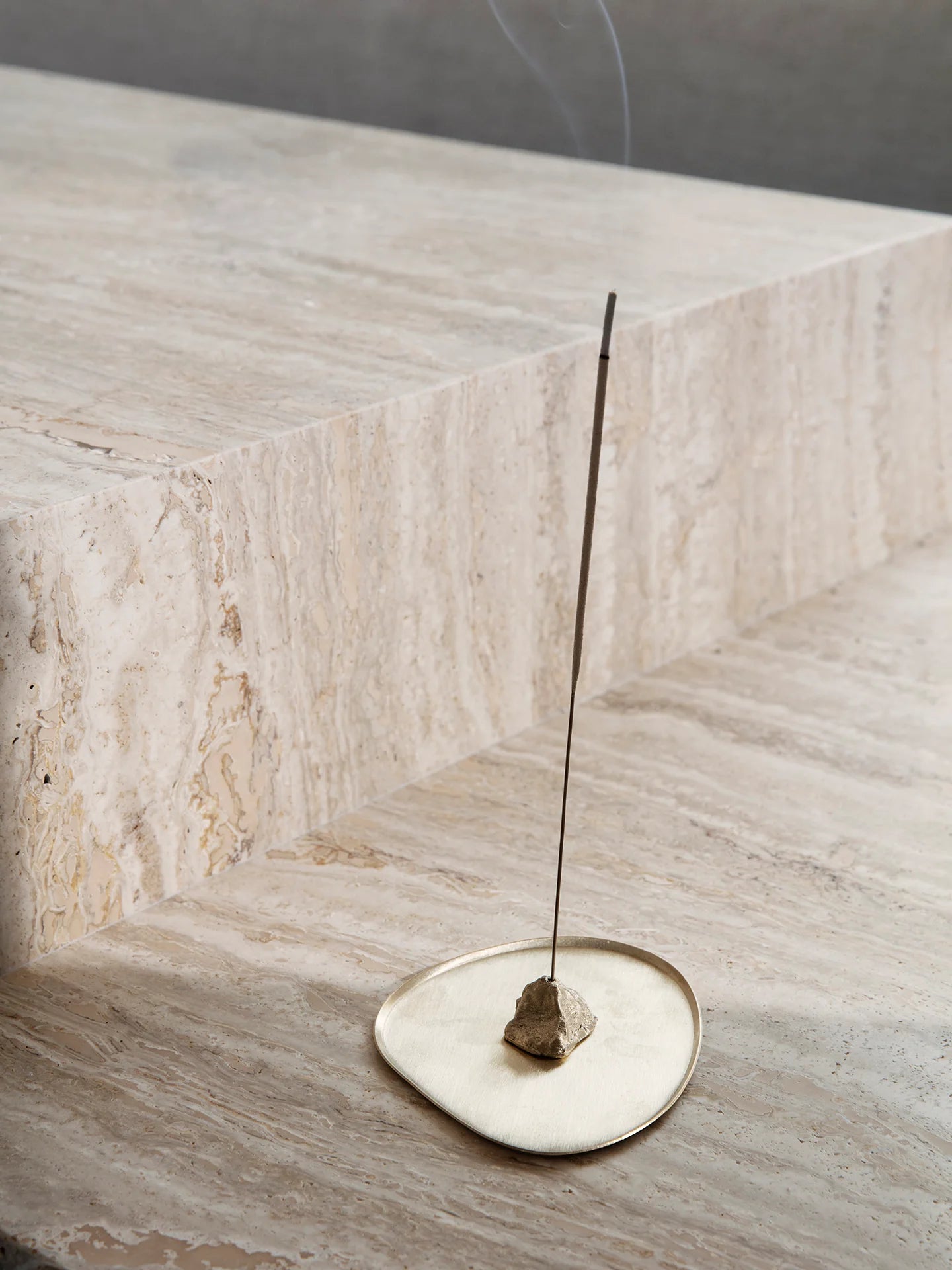 Ferm Living- Stone Incense Burner - Brass