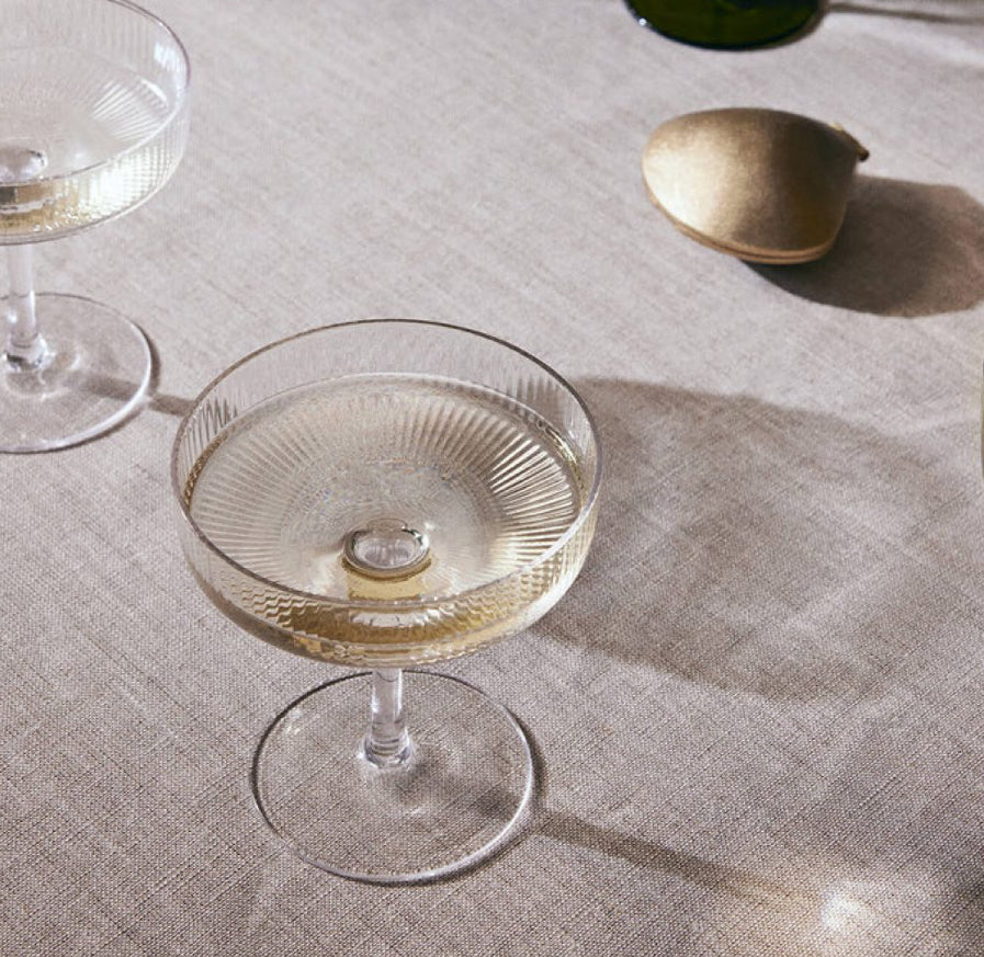 Ferm Living - Ripple Champagne Saucers - Set of 2