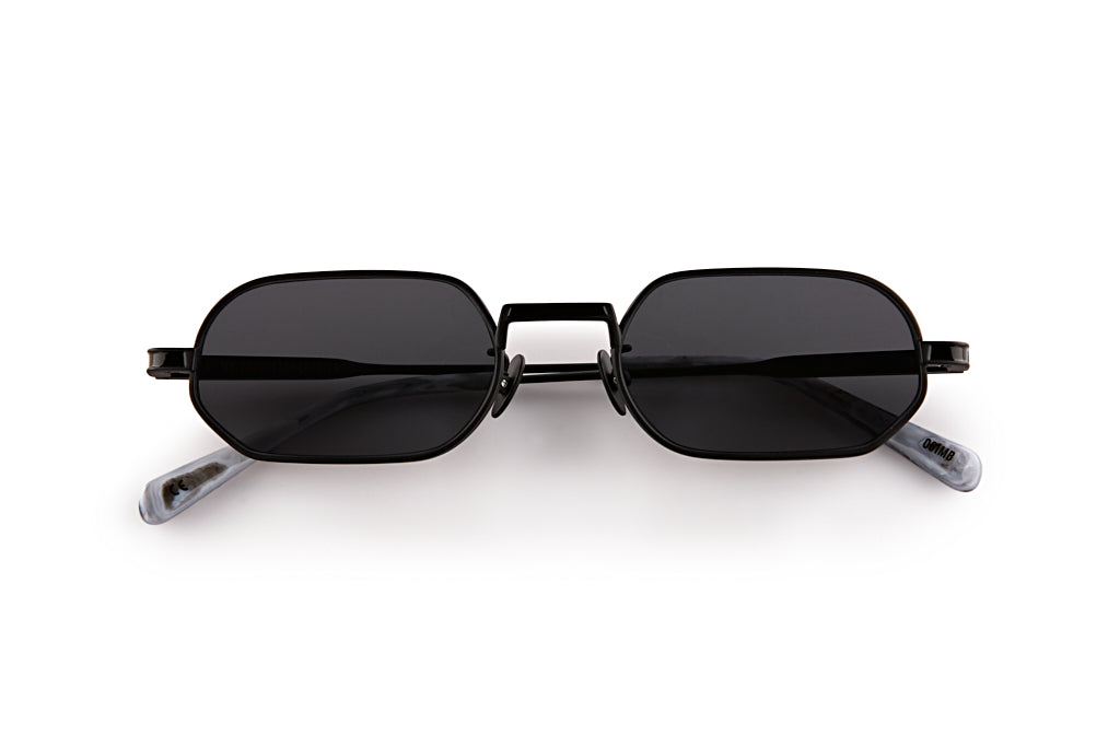 Oscar and Frank sunglasses - Mr Zuzu - Matte Black Titanium/grey lense