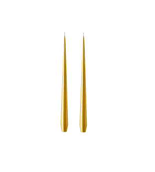 Ester & Erik - Taper Candle 32cm - Gold Metallic (pair)