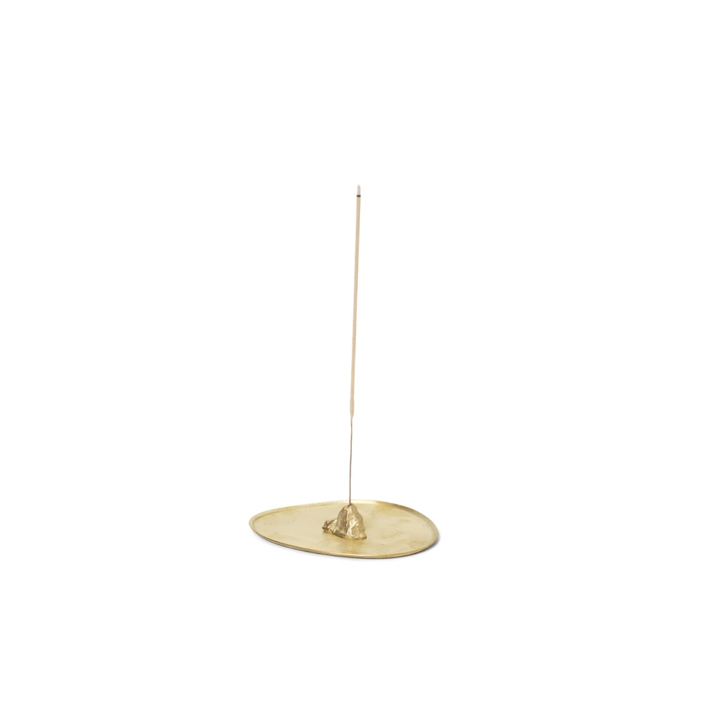 Ferm Living- Stone Incense Burner - Brass