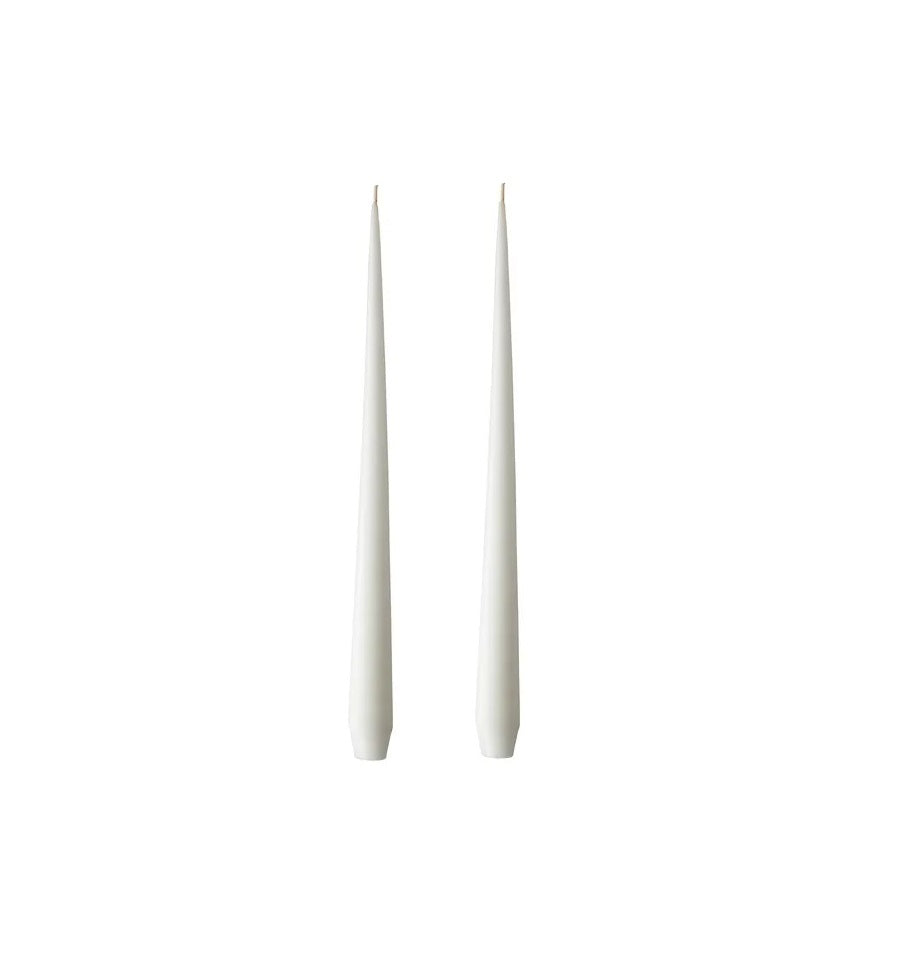 Ester & Erik - Taper Candle 32cm - Pure White (pair)